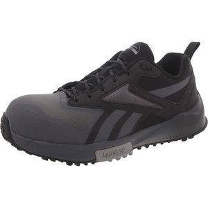 Reebok Work Men's Lavante Trail 2 Composite Toe Work Shoes, Grey/Black, 8